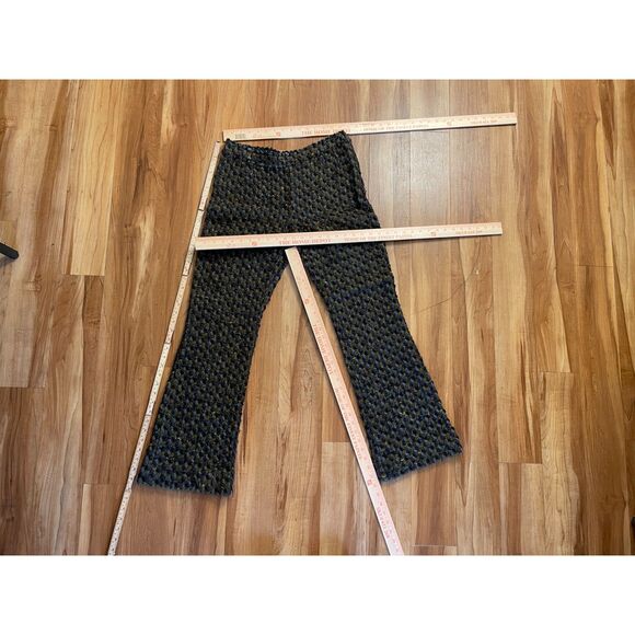 Vintage Dolce & Gabbana Wool Tweed Pants Gray Olive Tailored Trousers IT 42 US 6 - Picture 14 of 16